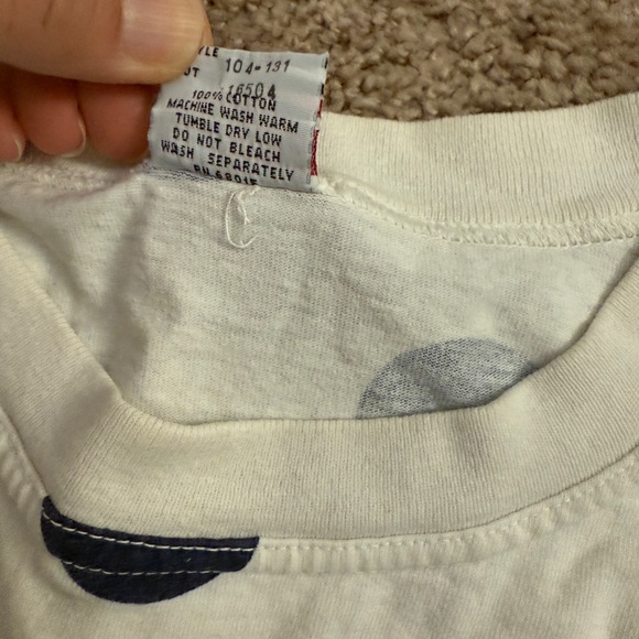 Vintage Bongo Shirt Women size Large Navy PolkaDot Cotton Casual Long Sleeve - Picture 13 of 16